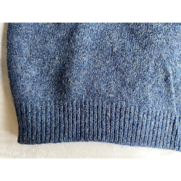 Vintage 90's Y2K Eddie Bauer Fair Isle Wool Sweater Mock Neck Women's Size S - Picture 6 of 14